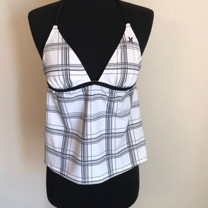 Hurley Plaid Tankini set  size medium